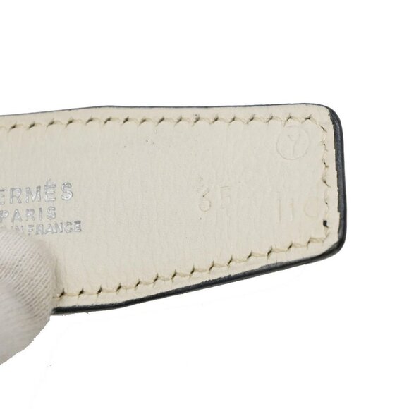 HERMES H Logo Constance Reversible Buckle Belt Leather main image 10